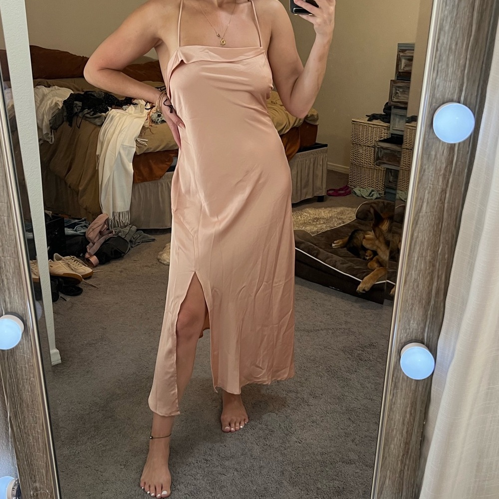 ASTR silk dress never worn tags on!